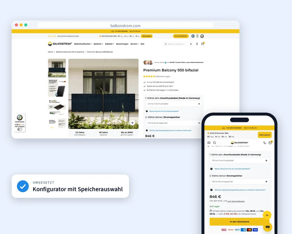Shopify-Shop von Balkonstrom