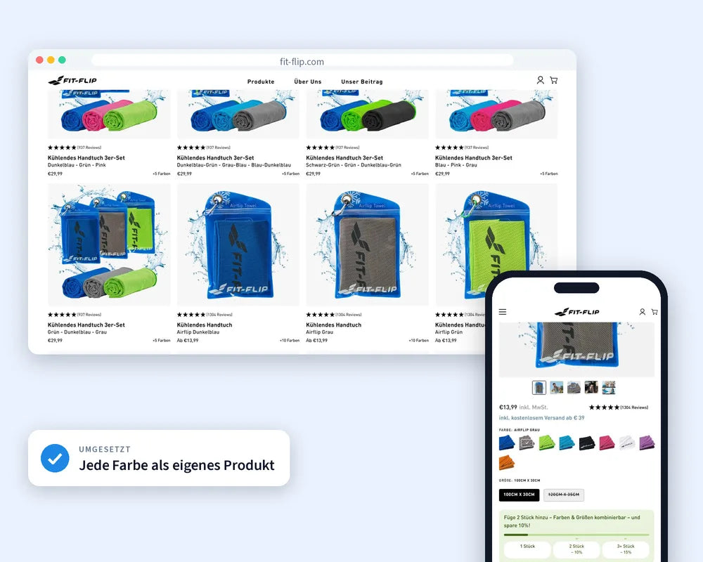 Shopify-Shop von Fit Flip