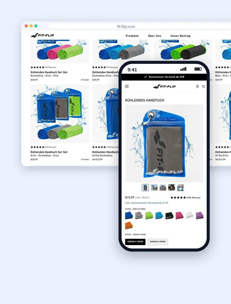 Shopify-Shop von Fit Flip