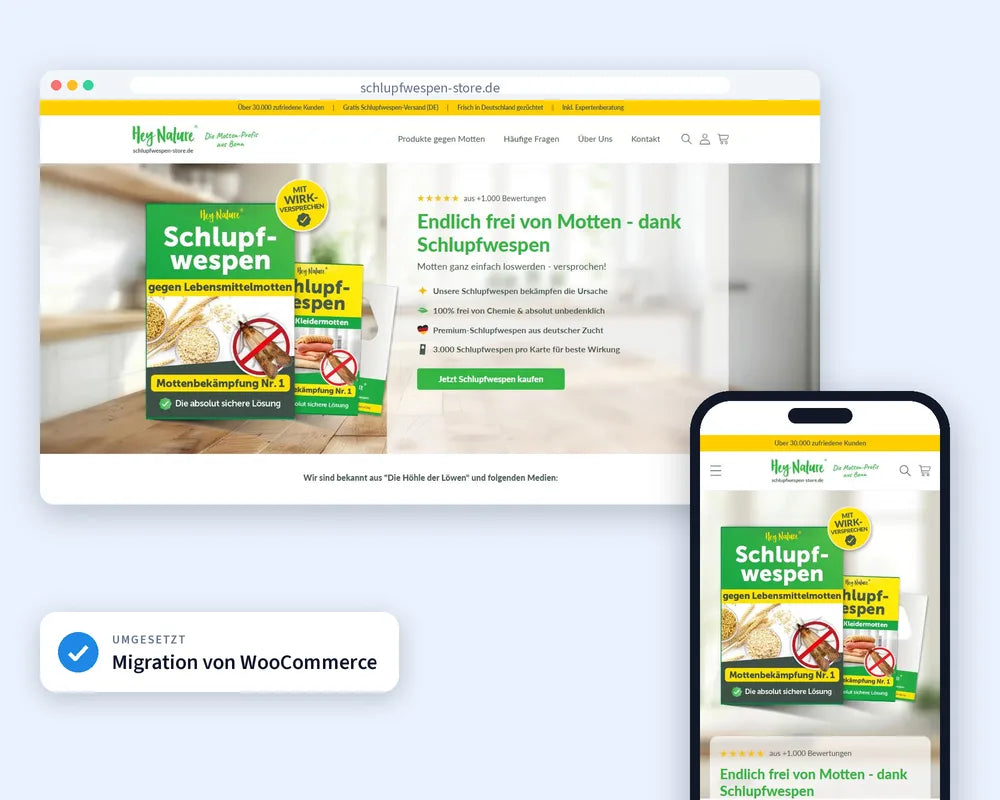 Shopify-Shop von Schlupfwespen Store